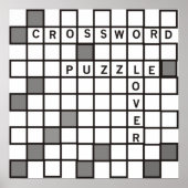 Crossword Puzzle Lover Poster (Vorne)