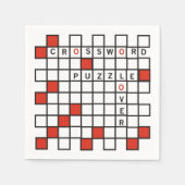 Crossword Puzzle Lover Serviette (Vorderseite)