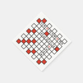 Crossword Puzzle Lover Serviette (Ecke)