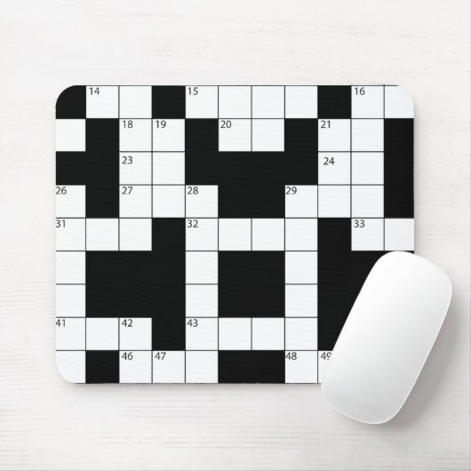 Crossword Puzzle Maus Pad Mousepad (Mit Mouse)