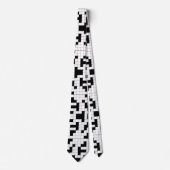 Crossword Puzzle Pattern Neck Tie Krawatte (Vorderseite)