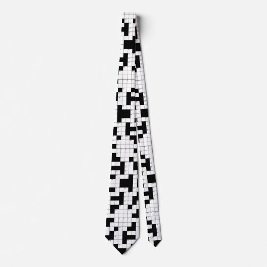 Crossword Puzzle Pattern Neck Tie Krawatte (Vorderseite)
