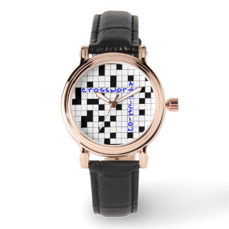 Crosswords Addiction Armbanduhr