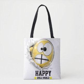 Crossy Emoji All-Over Print Tote Bag | Funny 3D Tasche