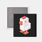 Crossy Road Huhn Klicken Magnet (Vorderseite/Rückseite)