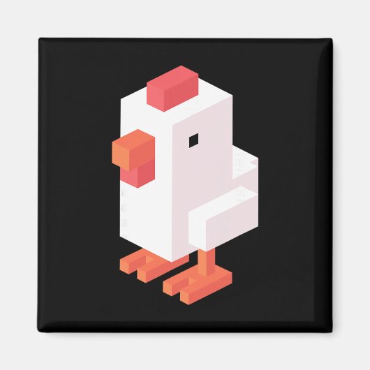 Crossy Road Huhn Klicken Magnet (Vorne)