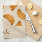 Crostom name brown Pattern Geschirrtuch (Viertel Falte)