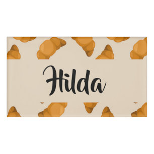 Crostom name brown Pattern Namenschild