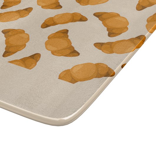 Crostom name brown Pattern Schneidebrett (Ecke)