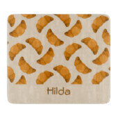 Crostom name brown Pattern Schneidebrett (Vorderseite)