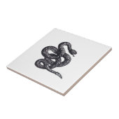 Crotalus Cascavella Schlange (Giftige Grubenotter) Fliese (Seite)