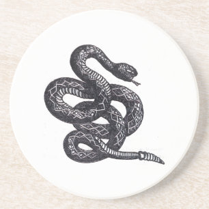 Crotalus Cascavella Schlange (Giftige Grubenotter) Getränkeuntersetzer