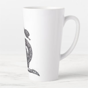 Crotalus Cascavella Schlange (Giftige Grubenotter) Milchtasse