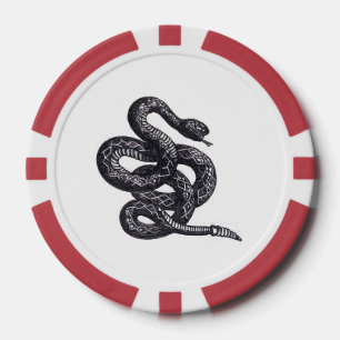 Crotalus Cascavella Schlange (Giftige Grubenotter) Pokerchips