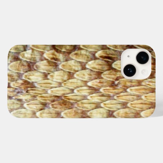 CROTALUS, DRUCKER RATTLESNAKE HAUTcreme Brown Case-Mate iPhone Hülle (Rückseite (Horizontal))