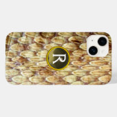 CROTALUS-Druckschlange Skin Gray Gem Monogram Case-Mate iPhone Hülle (Rückseite (Horizontal))