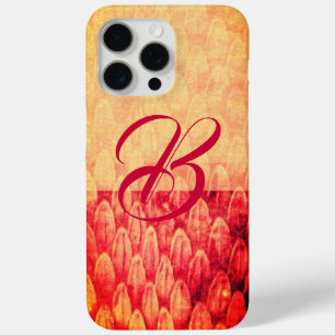 CROTALUS MONOGRAM Antikes rotes Gelb Case-Mate iPhone Hülle
