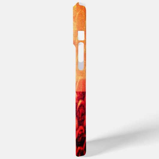 CROTALUS MONOGRAM Antikes rotes Gelb Case-Mate iPhone Hülle (Rückseite / Links)