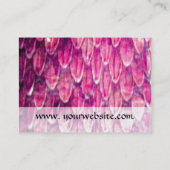 CROTALUS MONOGRAM, hellschwarz-rosa Perle Visitenkarte (Rückseite)