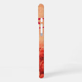 CROTALUS MONOGRAM rot pink fuchsia iPhone Hülle (Linke Seite)
