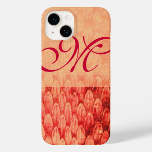 CROTALUS MONOGRAMM Rosa Fuchsie Case-Mate iPhone 14 Hülle