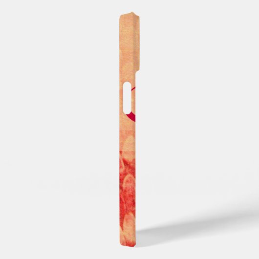 CROTALUS MONOGRAMM Rosa Fuchsie Case-Mate iPhone Hülle (Rückseite / Rechts)