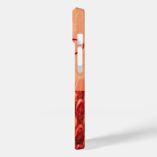 CROTALUS MONOGRAMM Rosa Fuchsie Case-Mate iPhone Hülle (Rückseite / Links)