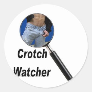 Crotch Watcher Runder Aufkleber