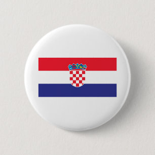 Crotia-Flagge Button