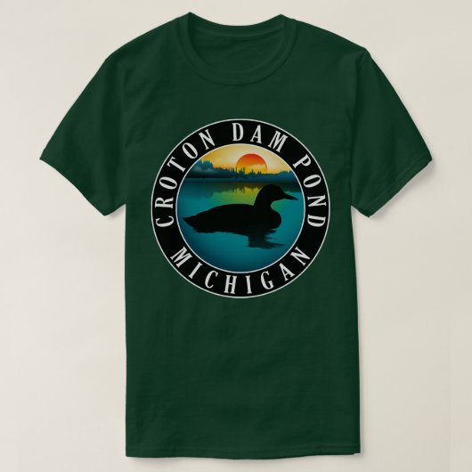 Croton Dam Pond Loon T-Shirt (Design vorne)