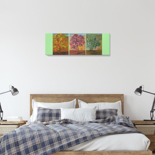CROTON Triptych Leinwanddruck (Insitu (Schlafzimmer))