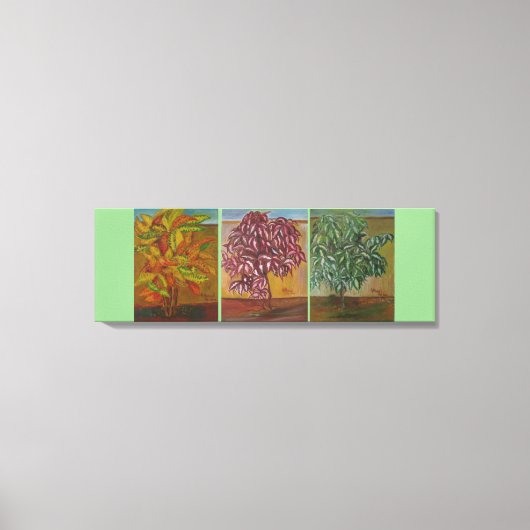 CROTON Triptych Leinwanddruck (Vorderseite)