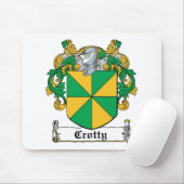 Crotty Familienwappen Mousepad (Mit Mouse)