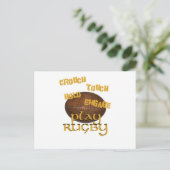 Crouch, Touch, Hold, Engage. . .Play Rugby Postkarte (Stehend Vorderseite)