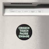 Crouch Touch Pause Engage Rugby T-Shirts Magnet (In Situ (Geschirrspüler))