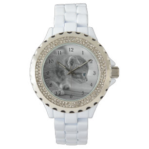 Crouching Kitten Armbanduhr