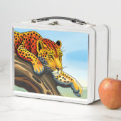Crouching Leopard Metal Lunchbox (Beispiel)