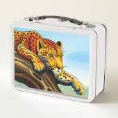 Crouching Leopard Metal Lunchbox (Rückseite)