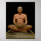 Crouching Scribe Statue Poster (Vorne)