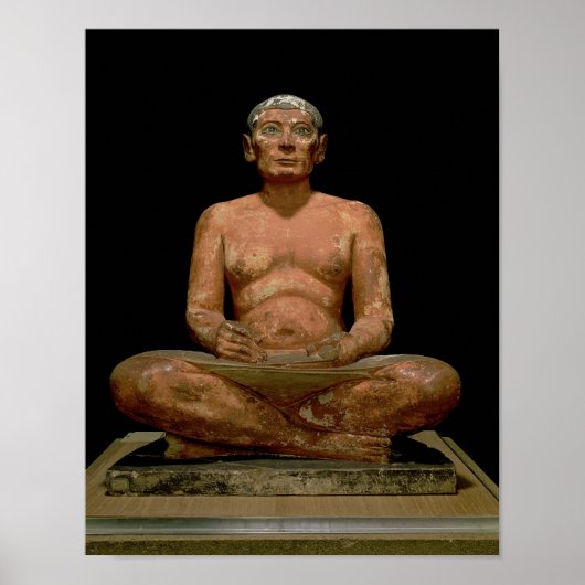 Crouching Scribe Statue Poster (Vorne)