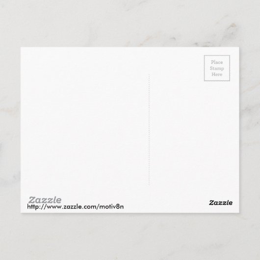 Crouching Tiger inspirierende Postkarte (Rückseite)