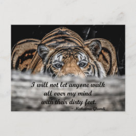 Crouching Tiger inspirierende Postkarte