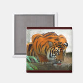 Crouching Tiger Magnet (Vorderseite/Rückseite)