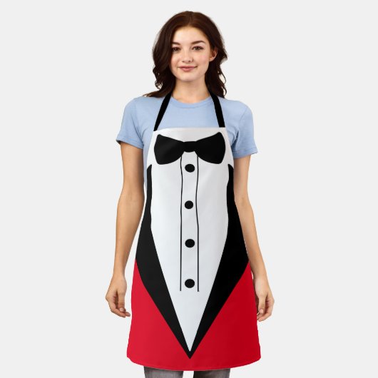 Croupier Schürze Spiel Nacht Tuxedo Schwarze Krawa (Getragen)