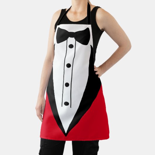 Croupier Schürze Spiel Nacht Tuxedo Schwarze Krawa (InSitu)