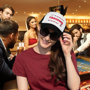 Croupier visor hat Spiel Nacht Casino Roulette Truckerkappe