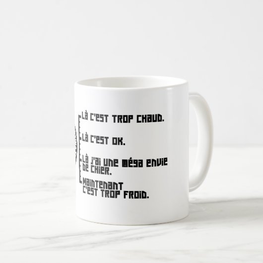 Croustimug Chronologique basisches Kaffeetasse (VorderseiteRechts)