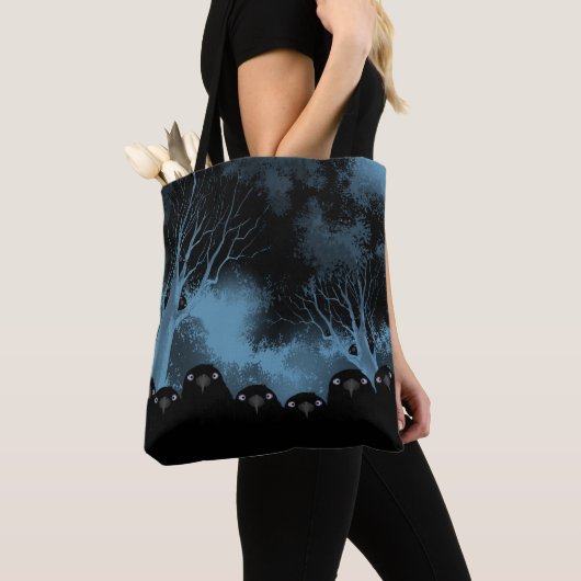 Crow Allover Tote Tasche essen (Von Nahem)