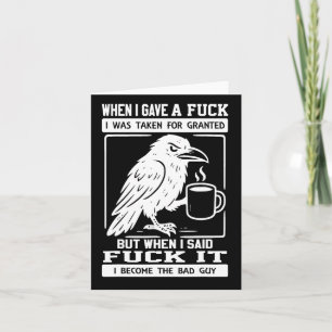 Crow, als ich eine I gab, die für gegeben 1 genomm Karte