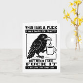 Crow, als ich eine Person gab, die ich für selbstv Karte (Gelbe Blume)